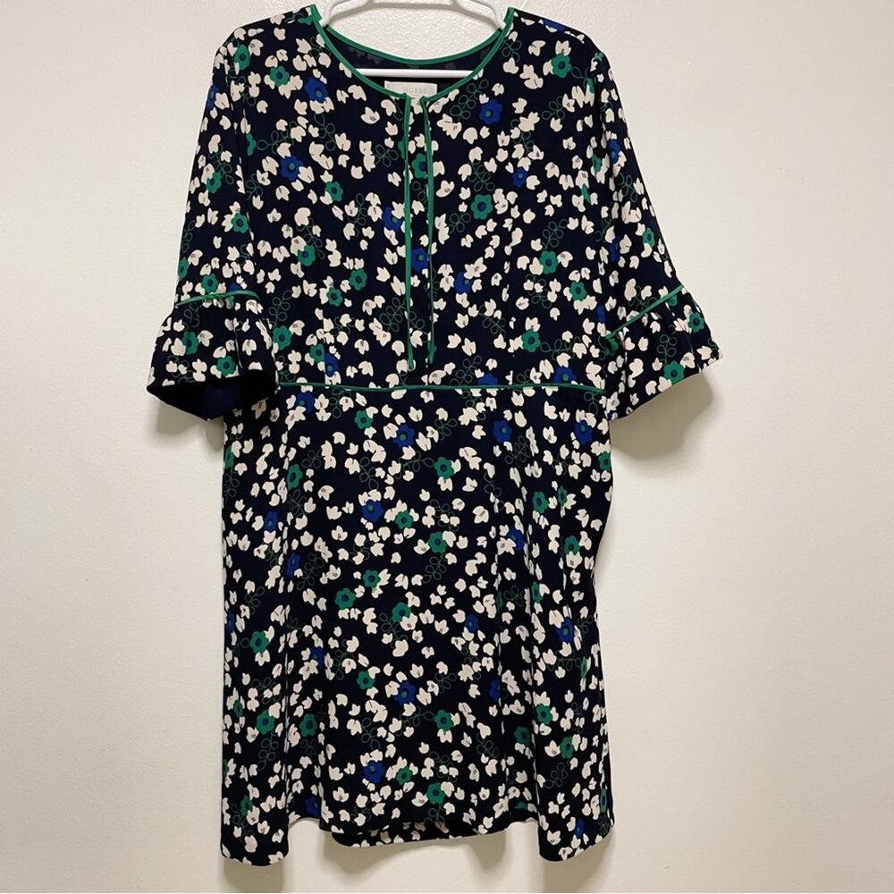 Hobbs London Blue Floral Midi Dress